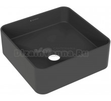 Накладная раковина Aqueduto Espiral ESP0340 37 см черная матовая + Дозатор Ridder Colours 22280514 оранжевый