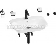 Комплект Wellsee Eclatant 201007487 глянцевый белый, матовый черный, 9 в 1