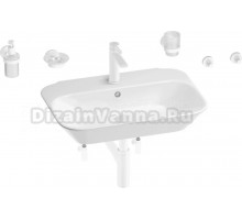 Комплект Wellsee Eclatant 201007490 глянцевый белый, матовый белый, 9 в 1