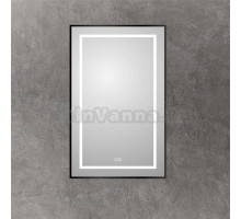 Зеркало BelBagno Kraft 80x50, с подсветкой, с подогревом, черный