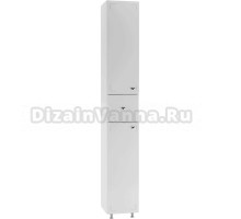 Шкаф-пенал для ванной Айсберг Классик 30 L белый, с ящиком