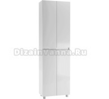 Шкаф-пенал для ванной Айсберг Норма 60 белый