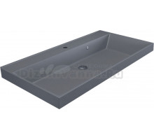Мебельная раковина Uperwood Classic Quartz 291030010 90 см, матовая серая, бетон