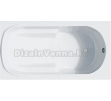 Акриловая ванна Corpa Nera Santi CN05056WH 140x75 см, пристенная, белая, с экранами