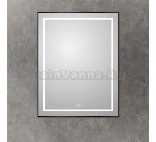 Зеркало BelBagno Kraft 90x70, с подсветкой, с подогревом, черный