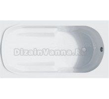 Акриловая ванна Corpa Nera Santi CN05021WH 150x75 см, пристенная, белая, с каркасом, с экранами