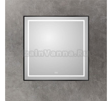 Зеркало BelBagno Kraft 80x80, с подсветкой, с подогревом, черный