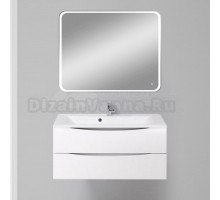 Мебель для ванной комнаты BelBagno Marino 100 bianco lucido, подвесная, зеркало DIWO Коломна