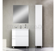 Мебель для ванной комнаты AM.PM Gem 60 белый глянец, с 2 ящиками, зеркало DIWO Элиста