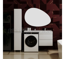 Мебель для ванной комнаты Style Line Даллас 120 R Люкс Plus подвесная, белая, эмаль, зеркало STWORKI Скаген
