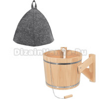 Набор Ведро Банные штучки 33201 20 л с обливным устройством + Шапка Hot Pot 41161