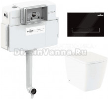 Комплект Lavinia Boho Унитаз приставной Aveo Rimless 3306404R + Крышка-сиденье Aveo 33290600 с микролифтом + Бачок скрытого монтажа RelFix 38020010 + Кнопка RelFix 380501MB