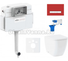 Комплект Lavinia Boho Унитаз приставной One 33024060 + Крышка-сиденье One 33290200 с микролифтом + Бачок скрытого монтажа RelFix 38020010 + Кнопка RelFix 3805005R + Дозатор RelFix 38040010
