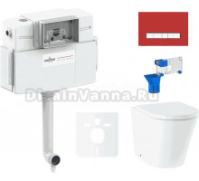 Комплект Lavinia Boho Унитаз приставной Biore 33044050 + Крышка-сиденье Biore 33290410 с микролифтом + Бачок скрытого монтажа RelFix 38020010 + Кнопка RelFix 3805005R + Дозатор RelFix 38040010