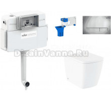 Комплект Lavinia Boho Унитаз приставной Aveo Rimless 3306404R + Крышка-сиденье Aveo 33290600 с микролифтом + Бачок скрытого монтажа RelFix 38020010 + Кнопка RelFix 3805001C + Дозатор RelFix 38040010