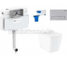 Комплект Lavinia Boho Унитаз приставной Aveo Rimless 3306404R + Крышка-сиденье Aveo 33290600 с микролифтом + Бачок скрытого монтажа RelFix 38020010 + Кнопка RelFix 380501MC + Дозатор RelFix 38040010