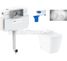 Комплект Lavinia Boho Унитаз приставной Aveo Rimless 3306404R + Крышка-сиденье Aveo 33290600 с микролифтом + Бачок скрытого монтажа RelFix 38020010 + Кнопка RelFix 3805002C + Дозатор RelFix 38040010