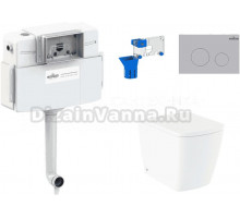 Комплект Lavinia Boho Унитаз приставной Aveo Rimless 3306404R + Крышка-сиденье Aveo 33290600 с микролифтом + Бачок скрытого монтажа RelFix 38020010 + Кнопка RelFix 380502MC + Дозатор RelFix 38040010
