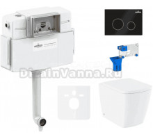 Комплект Lavinia Boho Унитаз приставной Aveo Rimless 3306404R + Крышка-сиденье Aveo 33290600 с микролифтом + Бачок скрытого монтажа RelFix 38020010 + Кнопка RelFix 38050803 + Дозатор RelFix 38040010