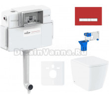 Комплект Lavinia Boho Унитаз приставной Aveo Rimless 3306404R + Крышка-сиденье Aveo 33290600 с микролифтом + Бачок скрытого монтажа RelFix 38020010 + Кнопка RelFix 3805005R + Дозатор RelFix 38040010