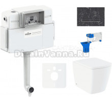 Комплект Lavinia Boho Унитаз приставной Aveo Rimless 3306404R + Крышка-сиденье Aveo 33290600 с микролифтом + Бачок скрытого монтажа RelFix 38020010 + Кнопка RelFix 38050901 + Дозатор RelFix 38040010