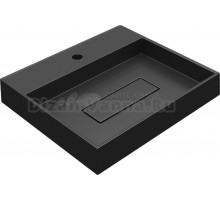 Накладная раковина Uperwood Tanos Quartz 2911030051 50 см, матовая черная, уголь