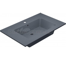 Мебельная раковина Uperwood Parma Quartz 291003006 75 см, матовая серая, бетон