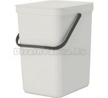Мусорное ведро Brabantia Sort&Go 214400 25 л, светло-серое