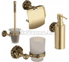 Набор Дозатор Bronze de Luxe K25027 + Стакан K25006 + Ершик K25010 + Держатель K25003