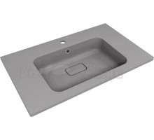 Мебельная раковина Uperwood Lagoon Quartz 297000018 80 см, матовая серая, серый шелк