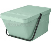 Мусорное ведро Brabantia Sort&Go 277764 20 л, мятно-голубой