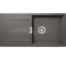 Мойка кухонная Schock Eton 60D Large Cristadur серебристый камень