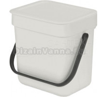 Мусорное ведро Brabantia Sort&Go 213229 3 л, светло-серое