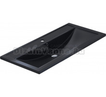 Мебельная раковина Uperwood Foster Quartz 291030046 100 см, матовая черный, уголь