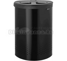 Корзина для белья Brabantia 242366 матовая черная