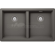 Мойка кухонная Schock Greenwich 80-2 Cristadur серебристый камень