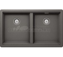 Мойка кухонная Schock Greenwich 701069U 80-2 Cristadur серебристый камень