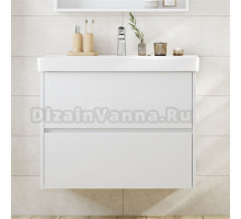 Тумба под раковину без столешницы AQUATON Сканди 80 белый глянец, белый матовый