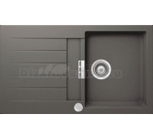 Мойка кухонная Schock Signus 45D (D-100) Cristadur серебристый камень