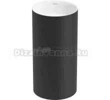 Раковина Wellsee Chalice Perfection 230613000 45, матовая черная/глянцевая белая