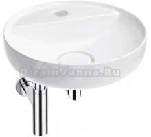 Накладная раковина Wellsee Chalice Perfection 201001196 42, с сифоном и выпуском, глянцевый белый, хром
