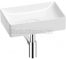 Накладная раковина Wellsee Pure BY Wellsee 201001201 42, с сифоном и выпуском, глянцевый белый, хром