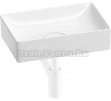Накладная раковина Wellsee Pure BY Wellsee 201001205 42, с сифоном и выпуском, глянцевый белый, матовый белый