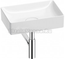 Накладная раковина Wellsee Pure BY Wellsee 201001216 42, с сифоном и выпуском, глянцевый белый, хром