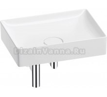 Накладная раковина Wellsee Pure BY Wellsee 201001246 50, с сифоном и выпуском, глянцевый белый, хром