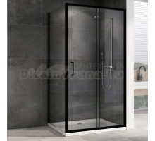 Душевой уголок Abber Schwarzer Diamant AG30120B5-S100B5 120х100, профиль черный, стекло прозрачное