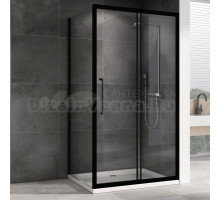 Душевой уголок Abber Schwarzer Diamant AG30120BH-S100B 120х100, профиль черный, стекло прозрачное
