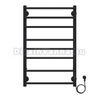 Полотенцесушитель электрический черный Azario MILAN 500/800 (AZ90858B)