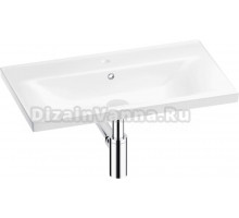 Мебельная раковина Wellsee FreeDom 201001476 65, с сифоном и донным клапаном, глянцевый белый, хром