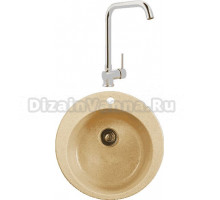 Комплект Мойка Whinstone Арго 1B сафари + Смеситель MEGA Didim MG-CM107 хром